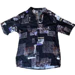 Reclaimed Vintage Black Unique Button Down by ASOS sz XL